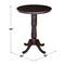 International Concepts Round 30 in Round Top Pedestal Table, 40.9 inH, Rich Mocha, 30 in W, 30 in L, 40.9 in H, Wood K15-30RT-6B-2 - alternate 2
